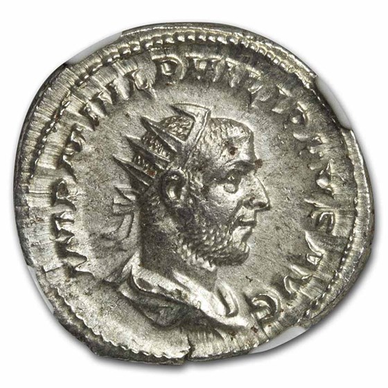 Buy Rome Silver Double Denarius Philip I (244-249 AD) AU NGC | APMEX