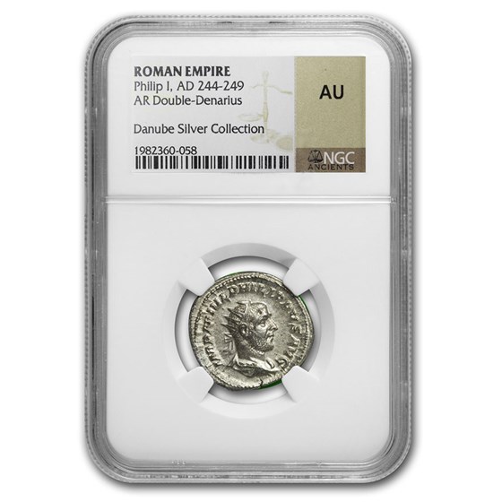 Rome Silver Double Denarius Philip I (244-249 AD) AU NGC Rome Silver Double Denarius Philip I (244-249 AD) AU NGC
