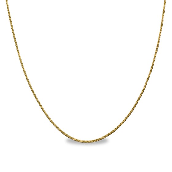 Buy Round Wheat 14k Gold Necklace - 18 in. | APMEX