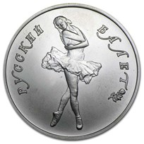 Russia 1/2 oz Palladium Ballerina BU (Random Year)