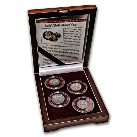Russia Joseph Stalin "Death Sentence" 4-Coin Set Russia Joseph Stalin "Death Sentence" 4-Coin Set