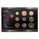 Russia USSR 9-Coin Set BU