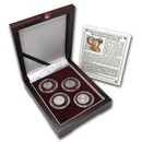 Russian 4-Coin Silver Kopek Transitional Set (0.1736 ASW)