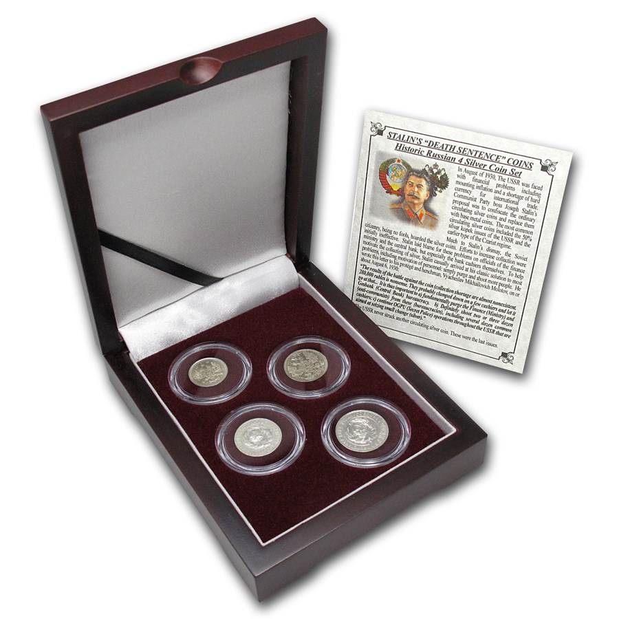 Russian 4-Coin Silver Kopek Transitional Set (0.1736 ASW)