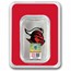 Rutgers University 1 oz Silver Colorized Bar (in TEP)