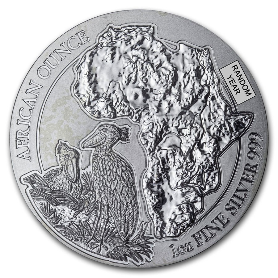 Rwanda 1 oz Silver African Series (Random Year)