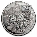 Rwanda 1 oz Silver Lunar Proof (Random Year)