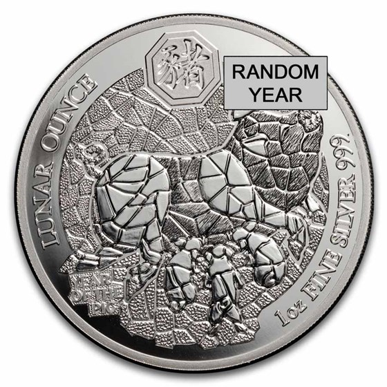 Rwanda 1 oz Silver Lunar Proof (Random Year) Rwanda 1 oz Silver Lunar Proof (Random Year)