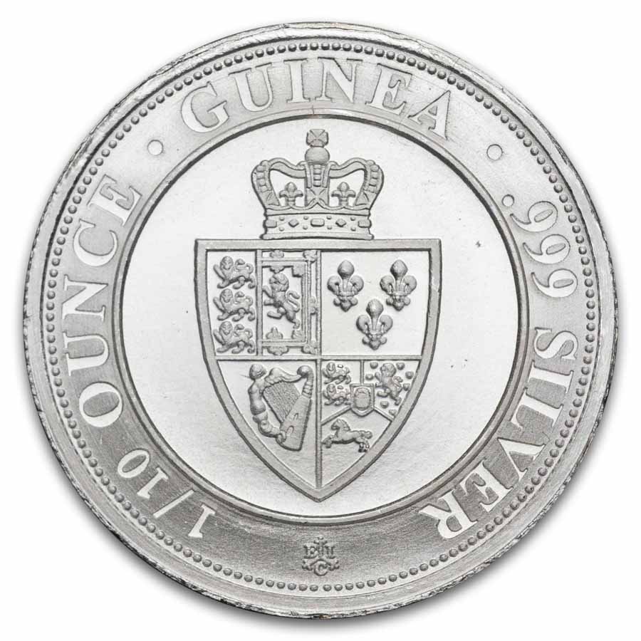 Saint Helena 1/10 oz Silver Spade Guinea Shield BU(Random Year)