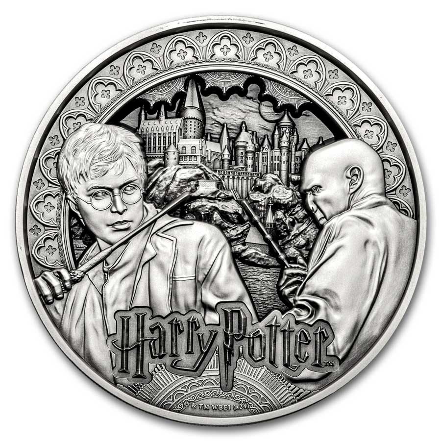 Samoa 1 kilo Silver Harry Potter vs Voldemort 8-Layer Coin