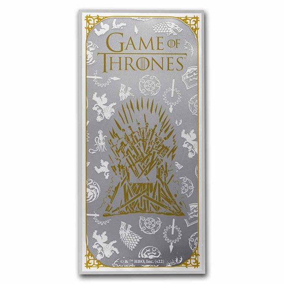 Samoa 3 gram Silver Note Game of Thrones Samoa 3 gram Silver Note Game of Thrones