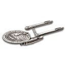Samoa 3 oz Silver Star Trek: The U.S.S Enterprise Shaped Coin