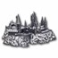 Samoa 5 oz Silver Harry Potter Hogwarts Castle Shaped (Coin Only)