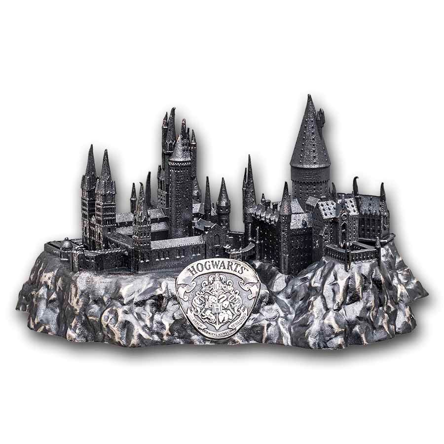 Samoa 5 oz Silver Harry Potter Hogwarts Castle Shaped (Coin Only)