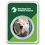 San Diego Zoo 1 oz Colorized Silver Polar Bear in TEP