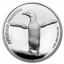 San Diego Zoo 1 oz Silver Round African Penguin