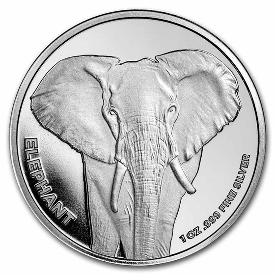 San Diego Zoo 1 oz Silver Round Elephant San Diego Zoo 1 oz Silver Round Elephant