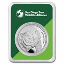San Diego Zoo 1 oz Silver Round Polar Bear in TEP