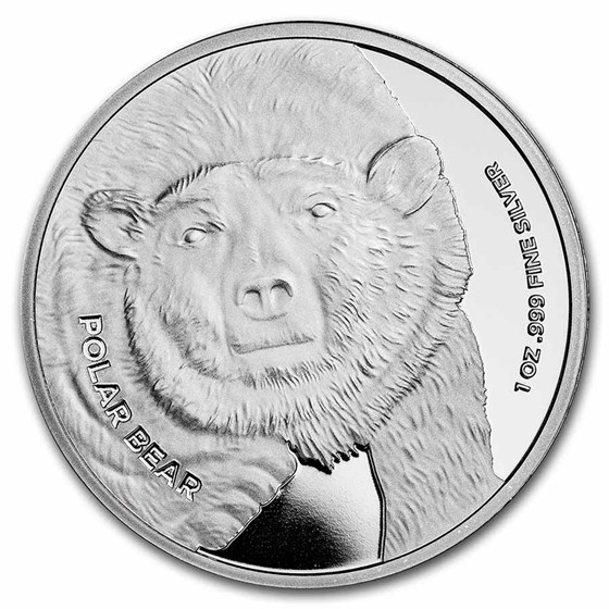 San Diego Zoo 1 oz Silver Round Polar Bear San Diego Zoo 1 oz Silver Round Polar Bear