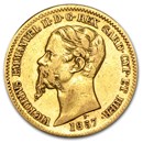 Sardinia Gold 20 Liras Avg Circ (AGW .1867, Random)