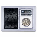 Sasanian Empire AR Drachm Khusru II (591-628 AD) Ch XF NGC Vault