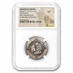 Sasanian Empire AR Drachm King Khusru I (531-579 AD) VF NGC