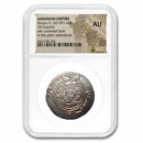 Sasanian Empire AR Drachm King Khusru II (591-628 AD) AU NGC