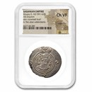 Sasanian Empire AR Drachm King Khusru II (591-628 AD) CH VF NGC