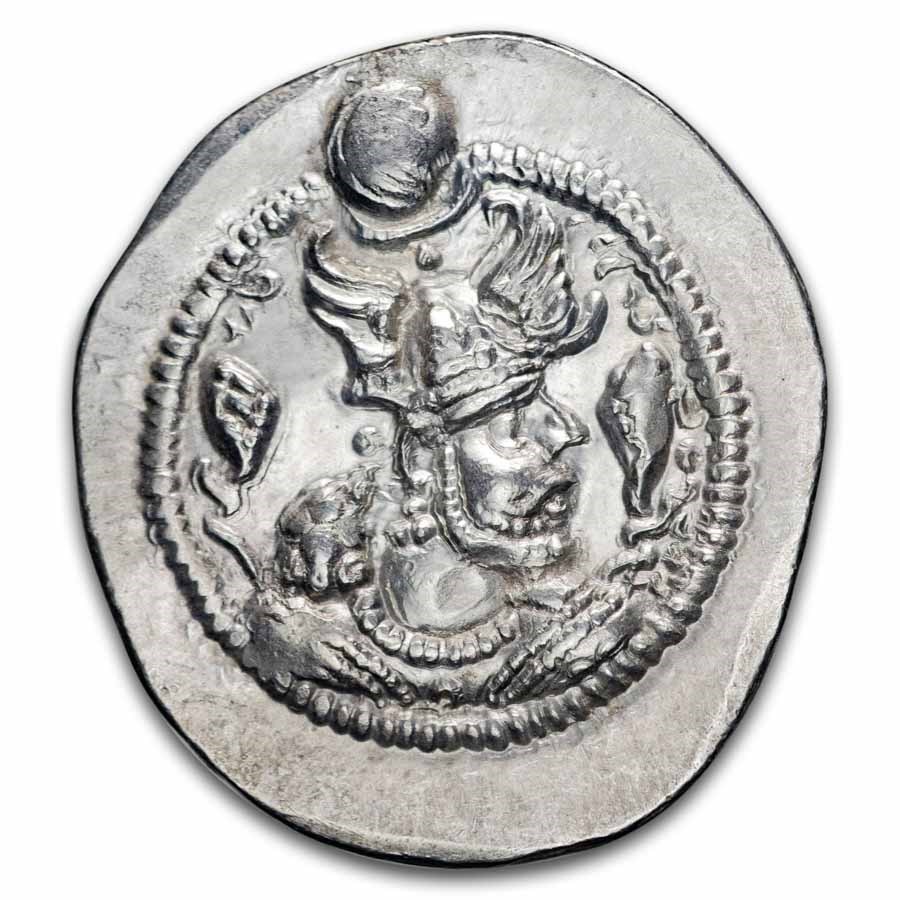 Sasanian Empire AR Drachm Peroz (457-484 AD) AU