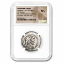 Sasanian Kings Silver Drachm Yazgard I (399-420 AD) MS NGC