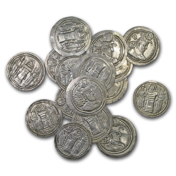 Sassanian Empire Silver Drachm Ohrmazd II (303-309 AD) XF Sassanian Empire Silver Drachm Ohrmazd II (303-309 AD) XF