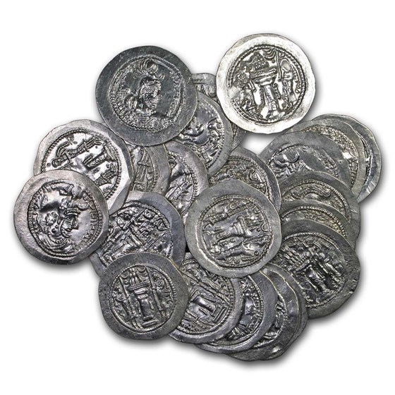 Sassanian Empire Silver Drachm Yazdgard (399-420 AD) XF Sassanian Empire Silver Drachm Yazdgard (399-420 AD) XF