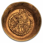 Sassinian Kings of India Gold Dinar (330-365 AD) Ch XF