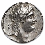 Seleucid Antiochus VII Tetradrachm (138-129 BC) Ch XF NGC (5/3)
