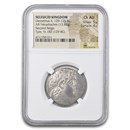 Seleucid AR Tetradrachm Demet. II (129-25 BC) Ch AU NGC (5/4)