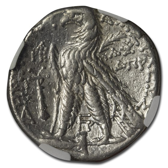 Seleucid Kingdom AR Tetradrachm Demetrius II 129-25 BC Ch VF NGC Seleucid Kingdom AR Tetradrachm Demetrius II 129-25 BC Ch VF NGC