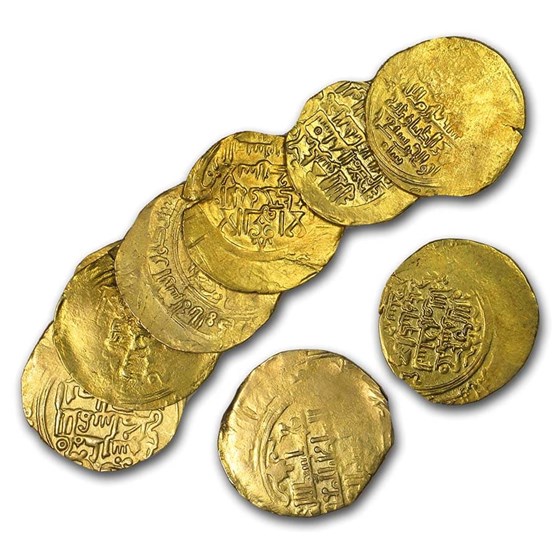 Seljuk Sultanate Pale Gold Dinar (1072-1092 AD) VF (Crusades) Seljuk Sultanate Pale Gold Dinar (1072-1092 AD) VF (Crusades)