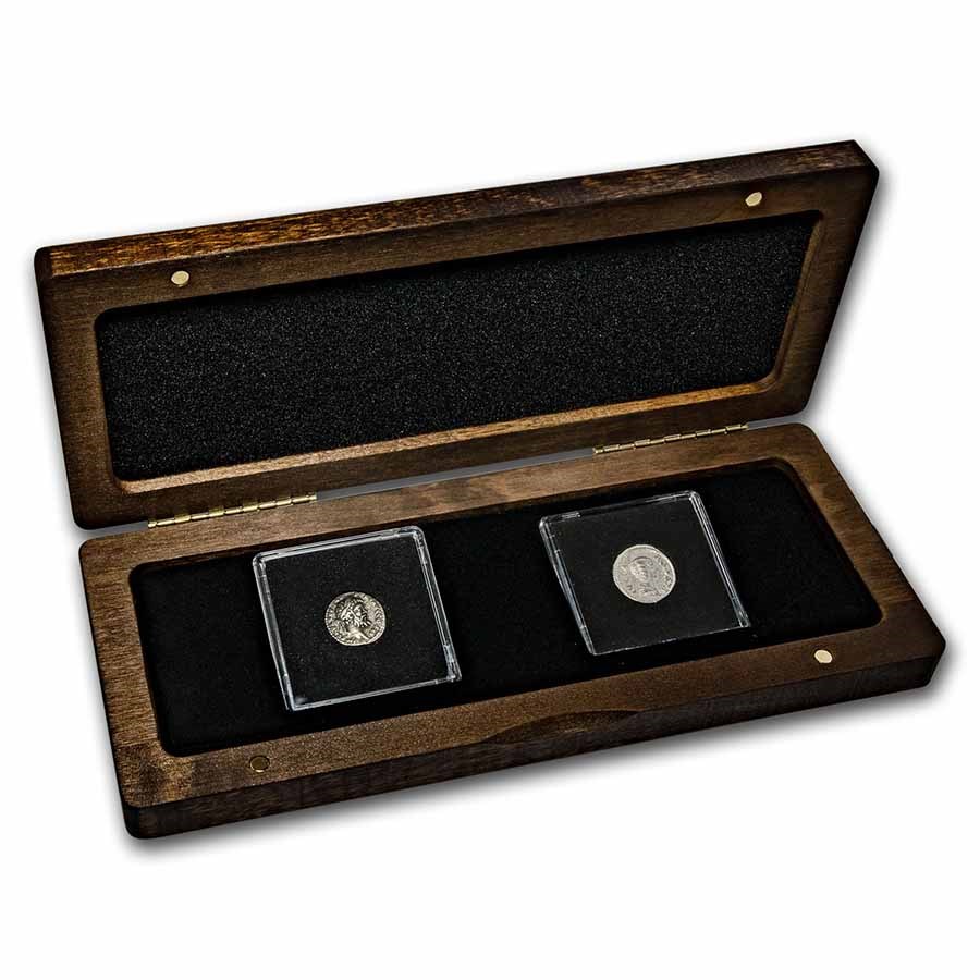 Septimius Severus & Julia Domna: Silver 2-Coin Presentation Set