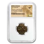 Sicily, Syracuse AE Unit (275-215 BC) VF NGC (Story Vault)