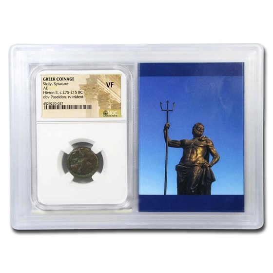 Sicily, Syracuse AE Unit (275-215 BC) VF NGC (Story Vault) Sicily, Syracuse AE Unit (275-215 BC) VF NGC (Story Vault)