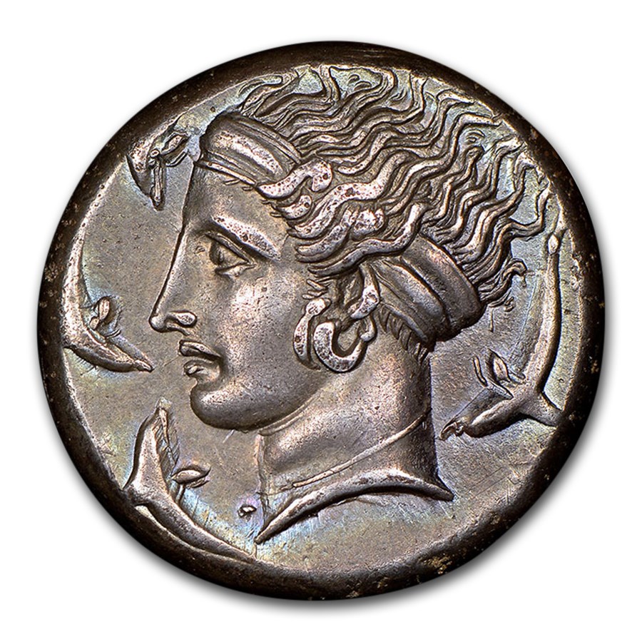 Buy Sicily, Syracuse Silver Tetradrachm 350315 BC AU NGC Fine Style