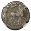 Sicily, Syracuse Silver Tetradrachm (480-475 BC) Fine NGC