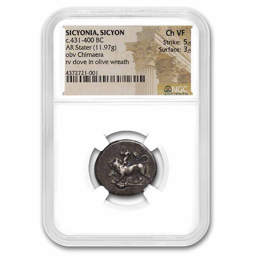 Sicyonia, Sicyon Silver Stater (c.431-400 BC) Ch VF NGC