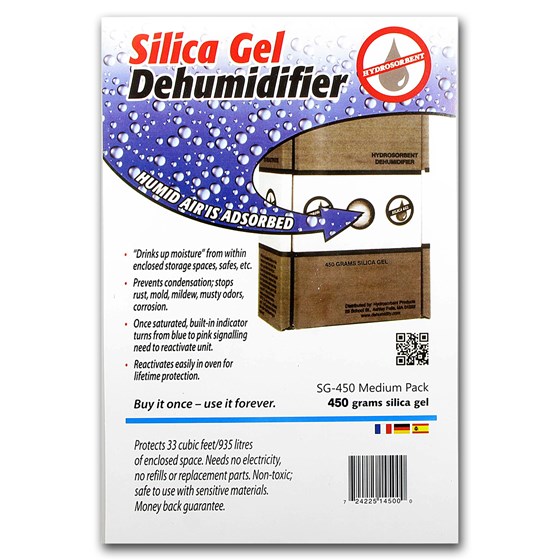 Buy 450 Gram Dehumidifier Crystals Silica Gel APMEX
