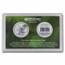 Silver American Eagle Harris Holder (Two-Coin, Mountain Forest)