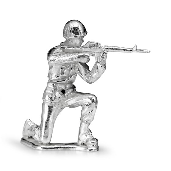 small silver figurines