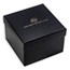 Silver Britannia Leather Watch