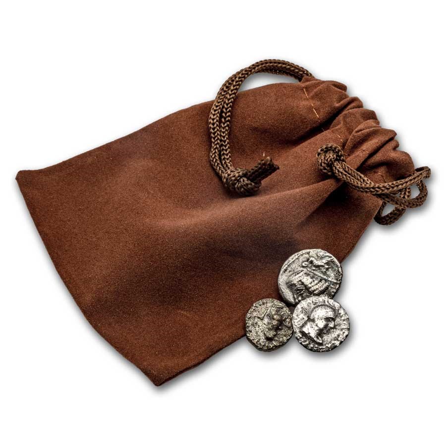 Silver Coinage from Ancient Greece 3 Coin Set