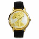 Silver Gilded American Liberty Gold Tone Watch