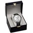 Silver Krugerrand Leather Watch